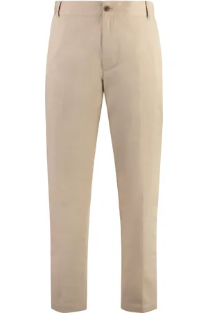 Maison Kitsuné Chinos, male, , S, Cotton Trousers with Pockets