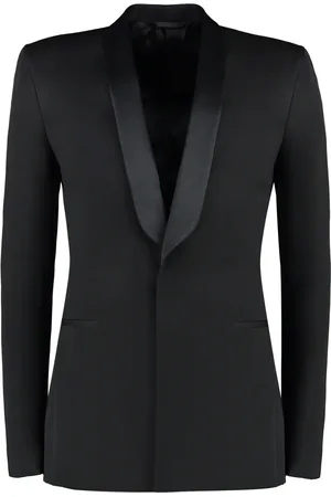 Givenchy Blazers, male, , L, Silk Blend Jacket with Satin Lapel