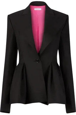 Nina Ricci Blazers, female, , M, Wool Gabardine Peplum Blazer