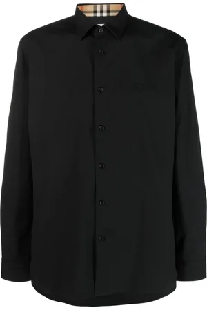Burberry Casual Shirts, male, , S, Monogram-Pattern Poplin Shirt
