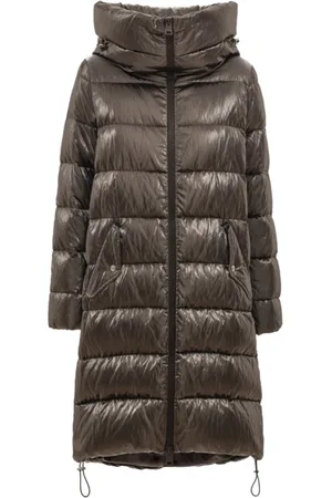 HERNO Lange Gewatteerde Parka met Capuchon