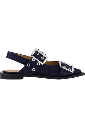Ganni Ballerinas, female, , 3 UK, Chunky Buckle Ballerina