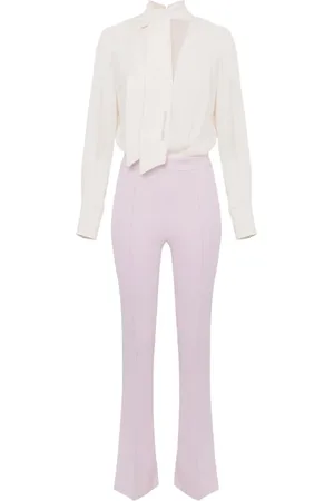 Elisabetta Franchi Jumpsuits, female, , L, Viscose Jumpsuit with Georgette Shirt