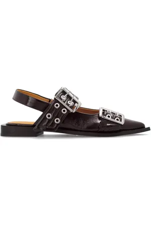 Ganni Ballerinas, female, , 8 UK, Ballerinas with Buckles