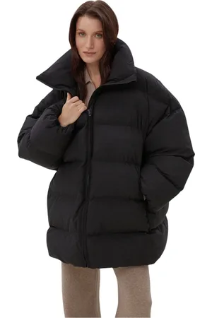 Estro Winter Jackets, female, , XS, Quilted Puffer Jacket with a High Collar