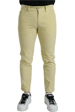 Dolce & Gabbana Corduroy Logo Skinny Jeans