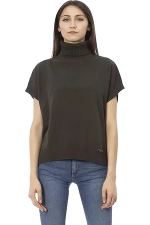 BALDININI Turtlenecks, female, , M, Elegant Monogram Turtleneck Jumper