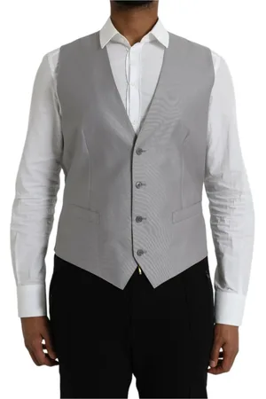 Dolce & Gabbana Wool Formal Waistcoat Vest