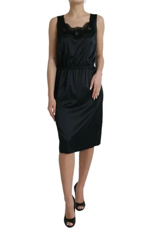 Dolce & Gabbana Midi Dresses, female, , 2XS, Silk Lace Detail Midi Dress