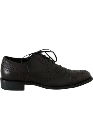 Dolce & Gabbana Business Shoes, male, , 5 UK, Bordeaux Wingtip Derby Dress Shoes