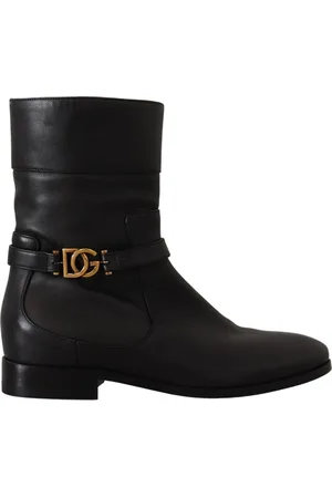 Dolce & Gabbana Elegant Leather Biker Boots