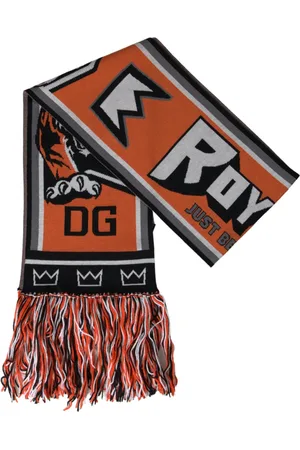 Dolce & Gabbana Winter Scarves, female, , ONE SIZE, Wool Wrap Fringe Scarf