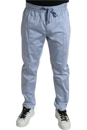 Dolce & Gabbana Straight Trousers, male, , XL, Cotton Stretch Jogger Trousers