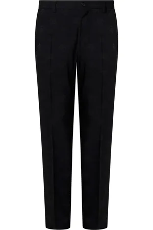 Dolce & Gabbana Chinos, male, , S, Jacquard Logo Regular Fit Trousers