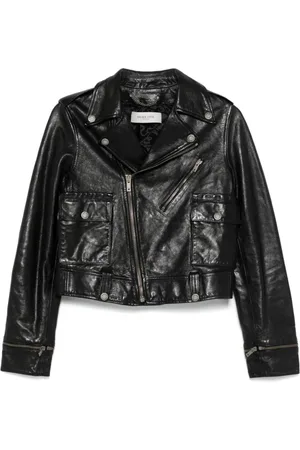 Golden Goose Leather Jackets, female, , S, Zip-Front Jacket with Pockets