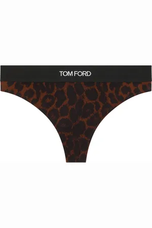 Tom Ford Leopard Print Elasticated Waistband Leggings