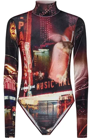 Jean Paul Gaultier Body, female, , M, Pigalle Red Bodysuit with Cut-Out