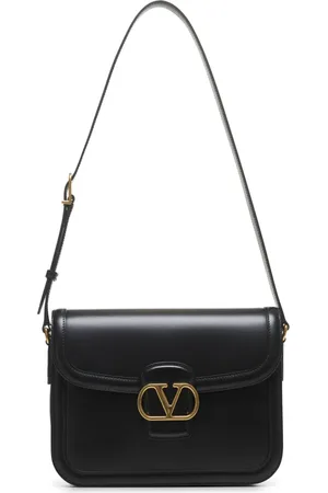 VALENTINO GARAVANI Cross Body Bags, male, , ONE SIZE, Leather Shoulder Bag with VLogo