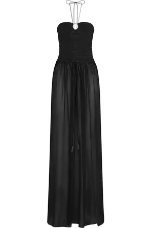 Tom Ford Party Dresses, female, , S, Silk Strapless Dress with Cut-Out
