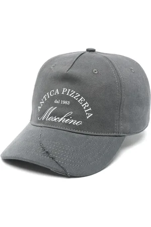 Moschino Denim Hat with Destroyed Effect