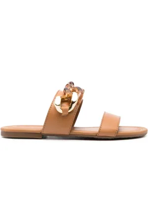 See by Chloé Monyca Chain Detail Leather Sandals