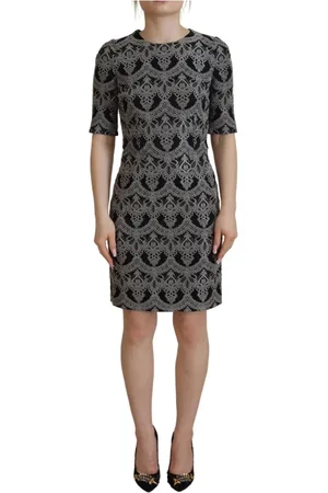 Dolce & Gabbana Short Dresses, female, , XS, Logo Detail Shift Bodycon Dress