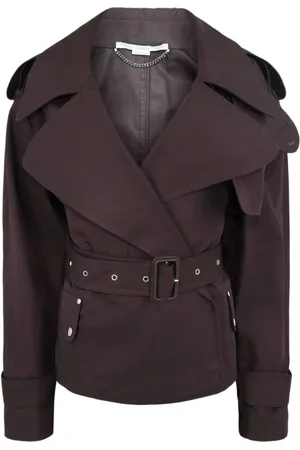 Stella McCartney Trench Coats, female, , XS, Short Belted Trench Coat