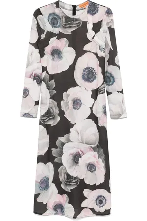 STINE GOYA Floral Print Long Sleeve Dress