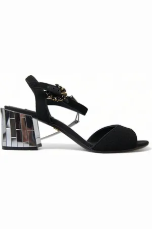 Dolce & Gabbana Crystals Ankle Strap Sandals Shoes