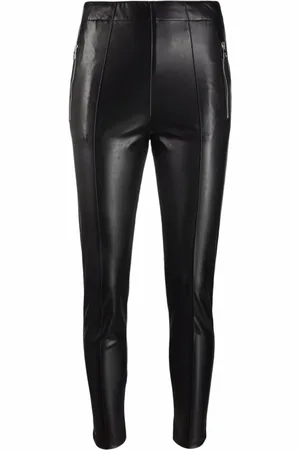 ERMANNO SCERVINO Skinny Trousers, female, , S, Skinny Leather-Look Trousers