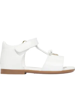 Dolce & Gabbana Sandals, female, , 20 EU, Girls Leather Logo Sandals in
