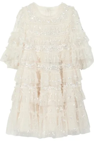 Needle & Thread Dresses, female, , 6 Y, Emily Lace Dress in Ivory