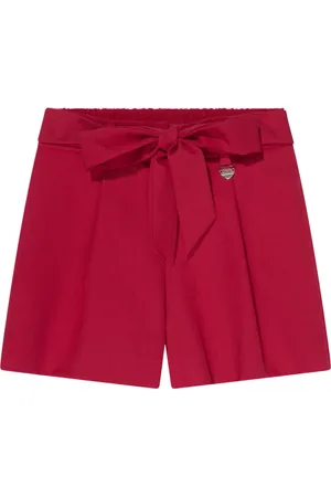 MONNALISA Shorts, female, , 10 Y, Festive Sash Belt Shorts