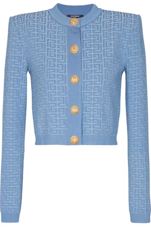Balmain Cardigans, female, , M, PB Labyrinth knit cardigan