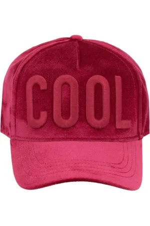 Dsquared2 Velvet Embroidered Cool Baseball Cap