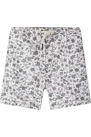 BONPOINT Shorts, male, , 8 Y, Floral Swim Shorts with Cherry Pattern
