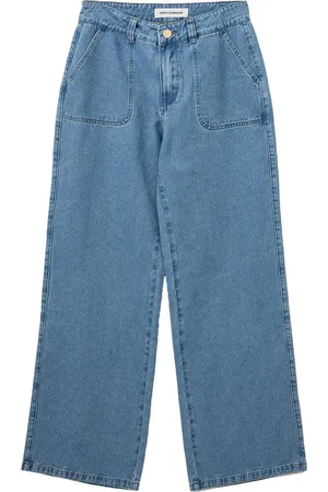 Sofie Schnoor Straight Jeans, female, , XL, Denim Wide Leg High Waist Jeans