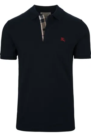 Burberry Polo Shirts, male, , S, Short Sleeve Button Polo Shirt