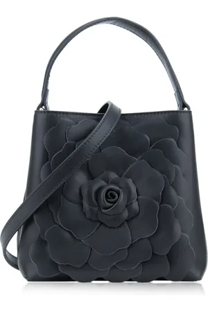 Tosca Blu Floral Shoulder Bag Magnetic Button