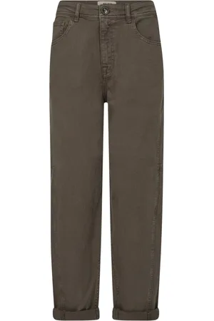 Mos Mosh Straight Jeans, female, , W26, Casual Boyfriend Fit Chocolate Chip Jeans