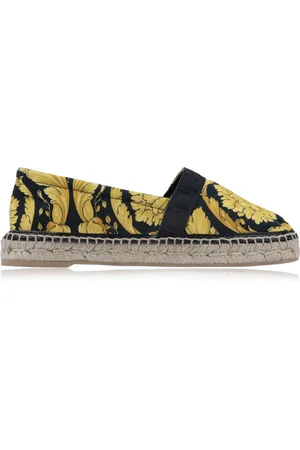 VERSACE Espadrilles, female, , 4 UK, Slip-on Espadrilles with Brand Motif