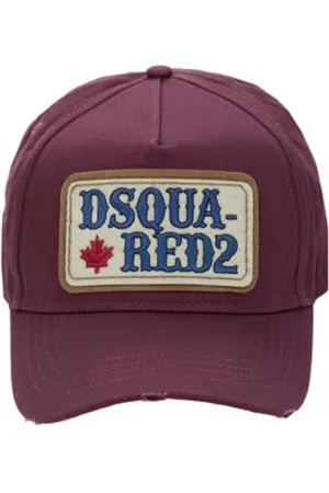 Dsquared2 Caps, unisex, , ONE SIZE, Embroidered Baseball Cap with Buckle