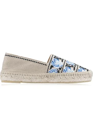 Prada Floral Slip-On Espadrilles