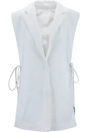 Dondup Vests, female, , XS, Sleeveless V-Neck Button Blazer