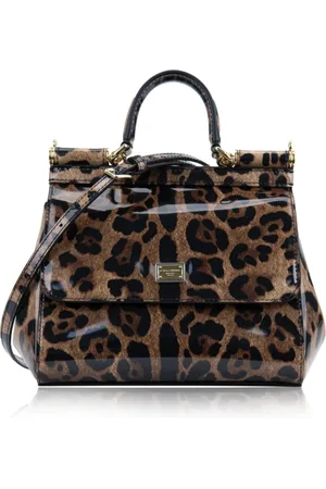 Dolce & Gabbana Handbags, female, , ONE SIZE, Animal-Style Leather Shoulder Bag