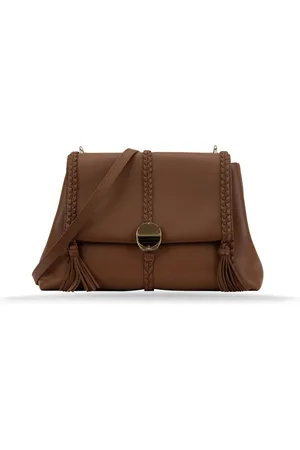 Chloé Cross Body Bags, female, , ONE SIZE, Leather Shoulder Bag with Metal Pin