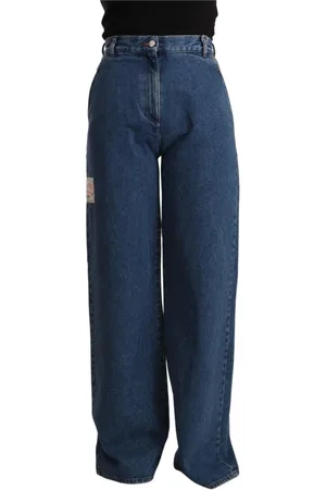 GCDS Loose-fit Jeans, female, , W28, Chic High-Waist Boot Cut Denim