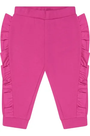 Balmain Sweatpants, female, , 3 Y, Chic Ruffle Trim Joggers for Baby Girls