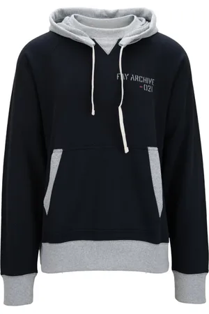 FAY Hooded Cotton Sweatshirt with Drawstring