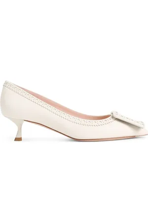 Roger Vivier Nude Leather Pumps Elegant Heels